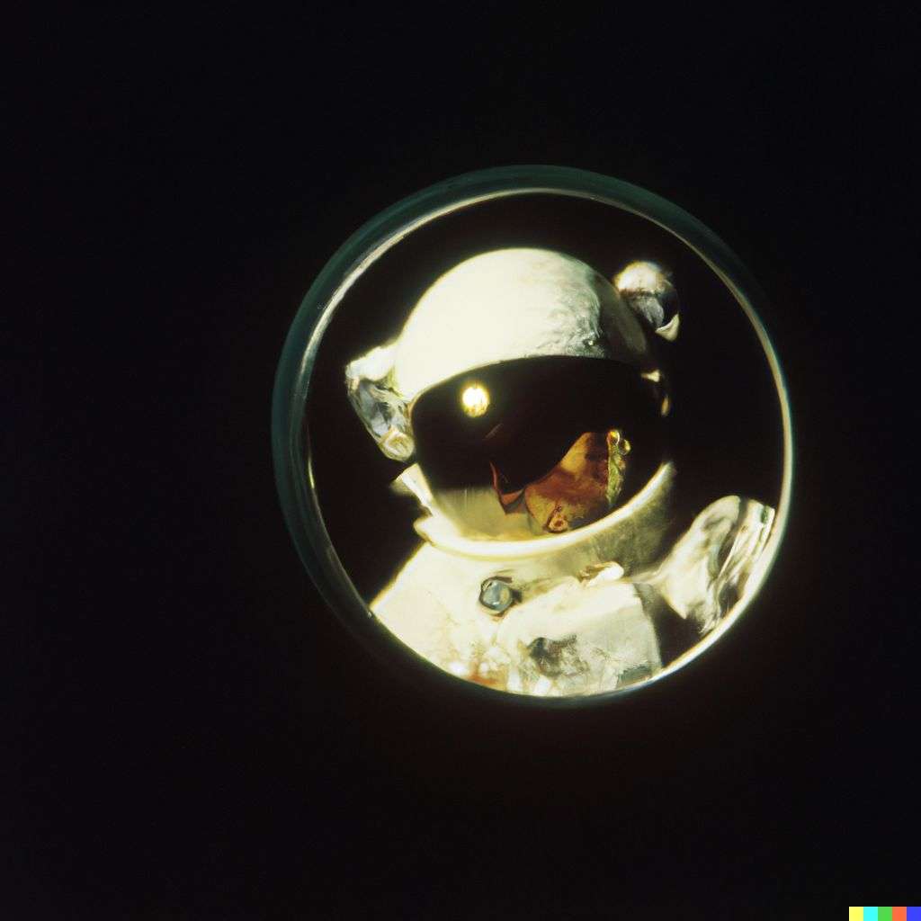 an astronaut, photograph, Kodachrome